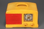 Fada 136 Catalin Radio in Yellow with Marbleized Red Grille